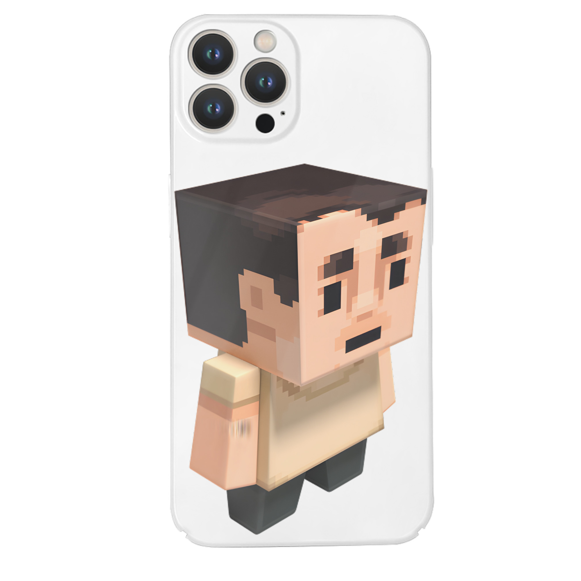 （画像用） マインクラフト ブロックの世界 Minecraft MC Block world 【iPhone 14シリーズ対応】ハードケース